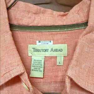 The Territory Ahead Coral Button Down Shirt